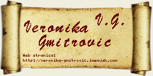Veronika Gmitrović vizit kartica